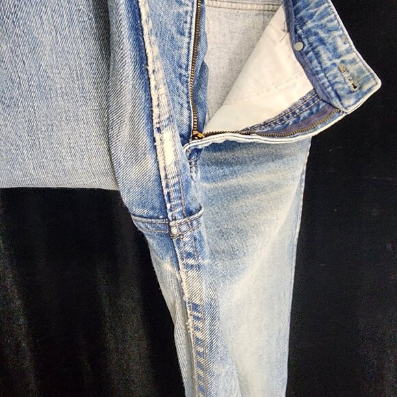 1970's-80's Calvin Klein Jeans Size 11 Mid wash Hi rise Str8 leg 29.5"x 33.5" - Picture 13 of 13